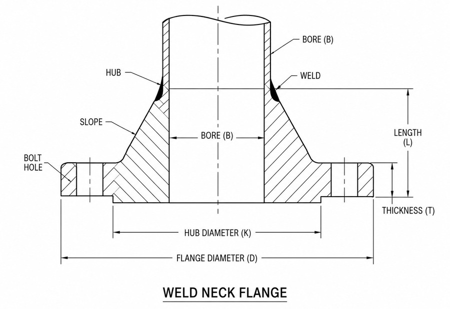 Weld Neck Flange Manufacturer & Supplier in India